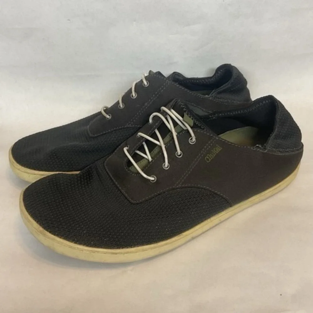 OluKai Nohea Moku Charcoal Slip On Convertible Sneaker Boat Shoe Men 9.5 China